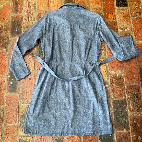Chambray button front Dress szM - Picture 12 of 15
